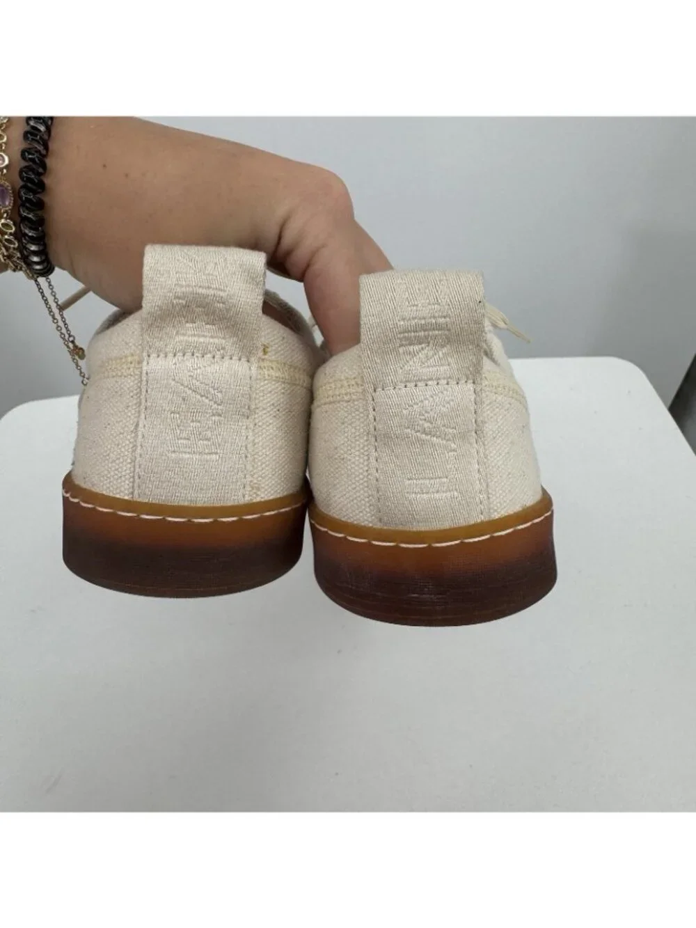 Everlane Tread Bare Sneaker size 10 Women's in Canvas Natural Lace-up Shoes